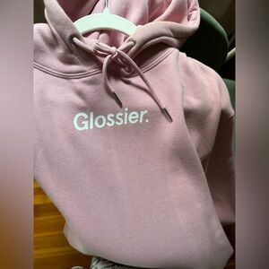 Glossier Original Pink Hoodie